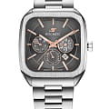 Космос Космос Марсоход II K 219.10.34  K 219.10.34 механические мужские часы  черный циферблат, браслет нержавеющая сталь — вид спереди